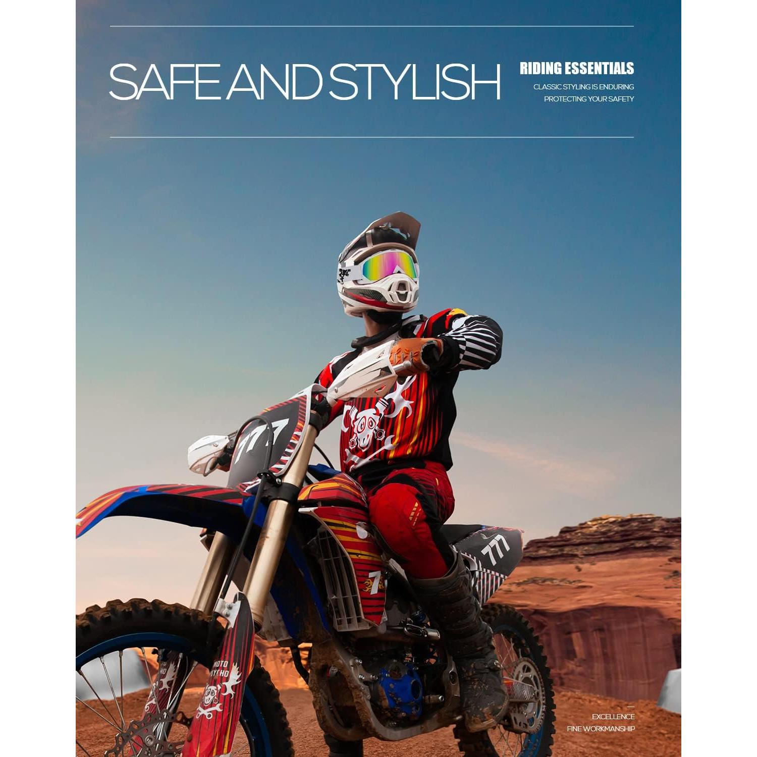 Gafas de Motocross BATFOX 816 UV400 Antideslizantes