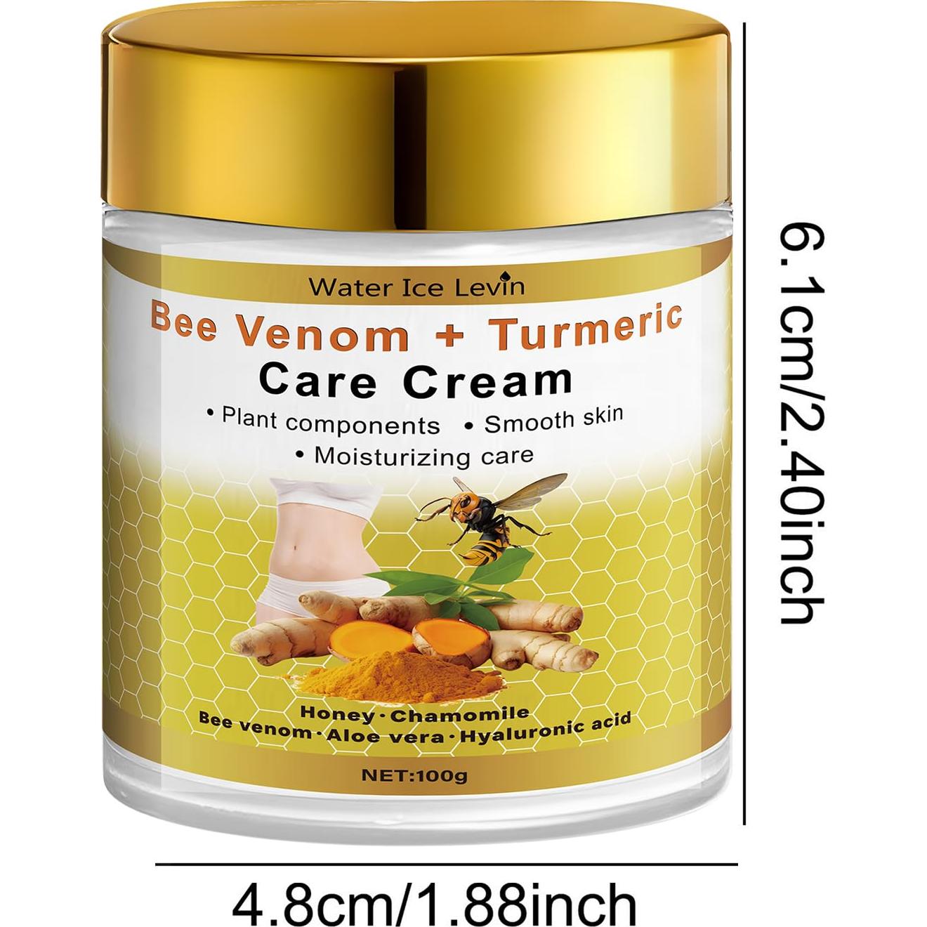 Crema Reafirmante Caliente Loción 2PCS - Veneno de Abeja y Cúrcuma
