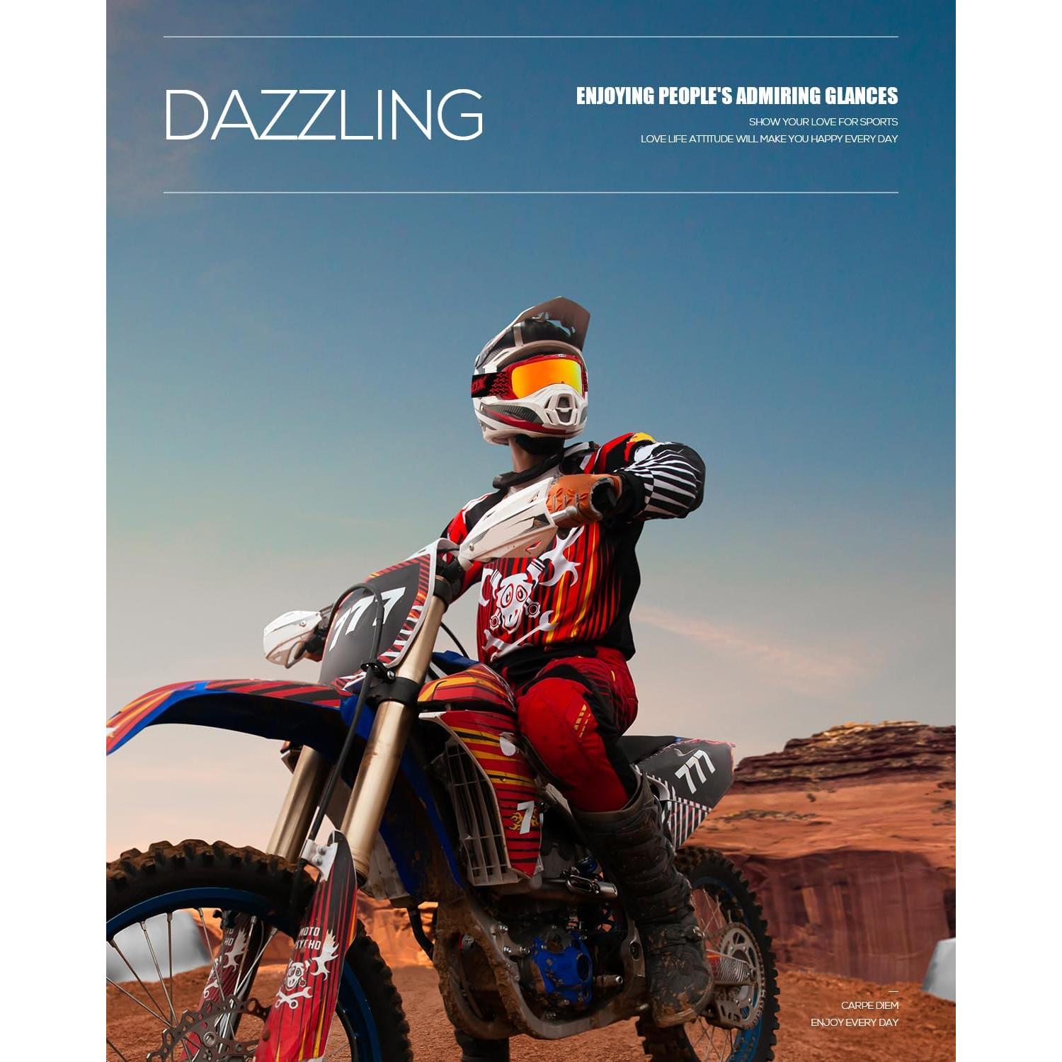 Gafas de Motocross BATFOX 816 UV400 Antideslizantes