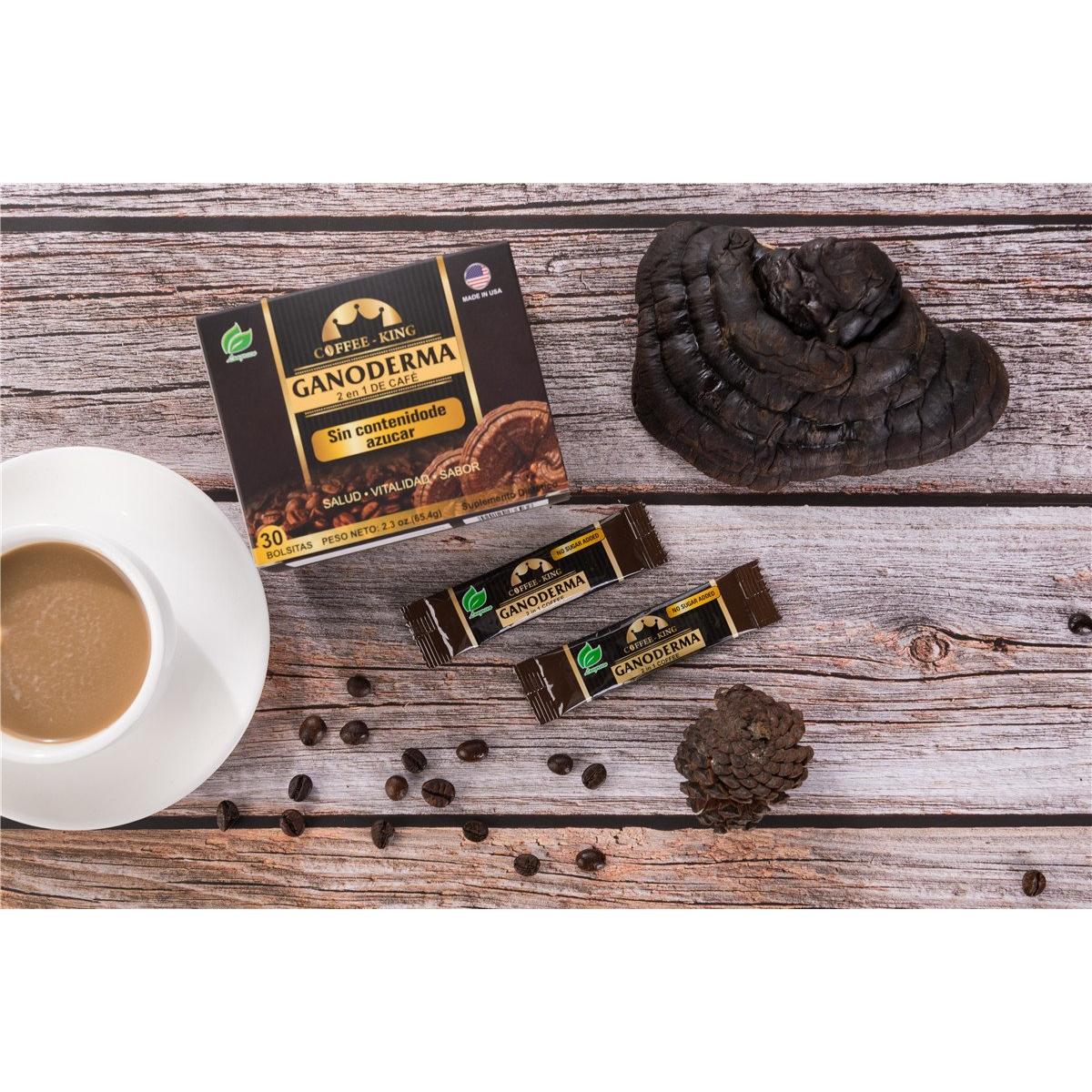 Café Ganoderma 2 en 1 Longreen - Suplemento Dietético 30 Sobres