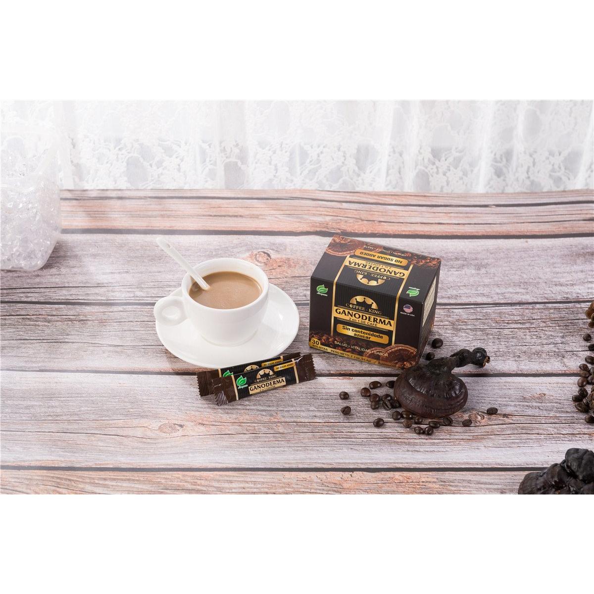 Café Ganoderma 2 en 1 Longreen - Suplemento Dietético 30 Sobres