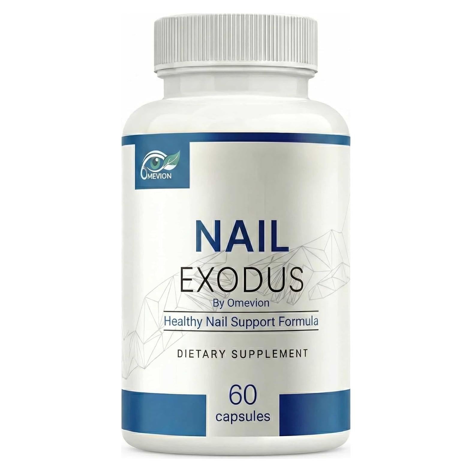 Suplemento Nail Exodus OMEVION para Uñas Fuertes - 60 Cápsulas