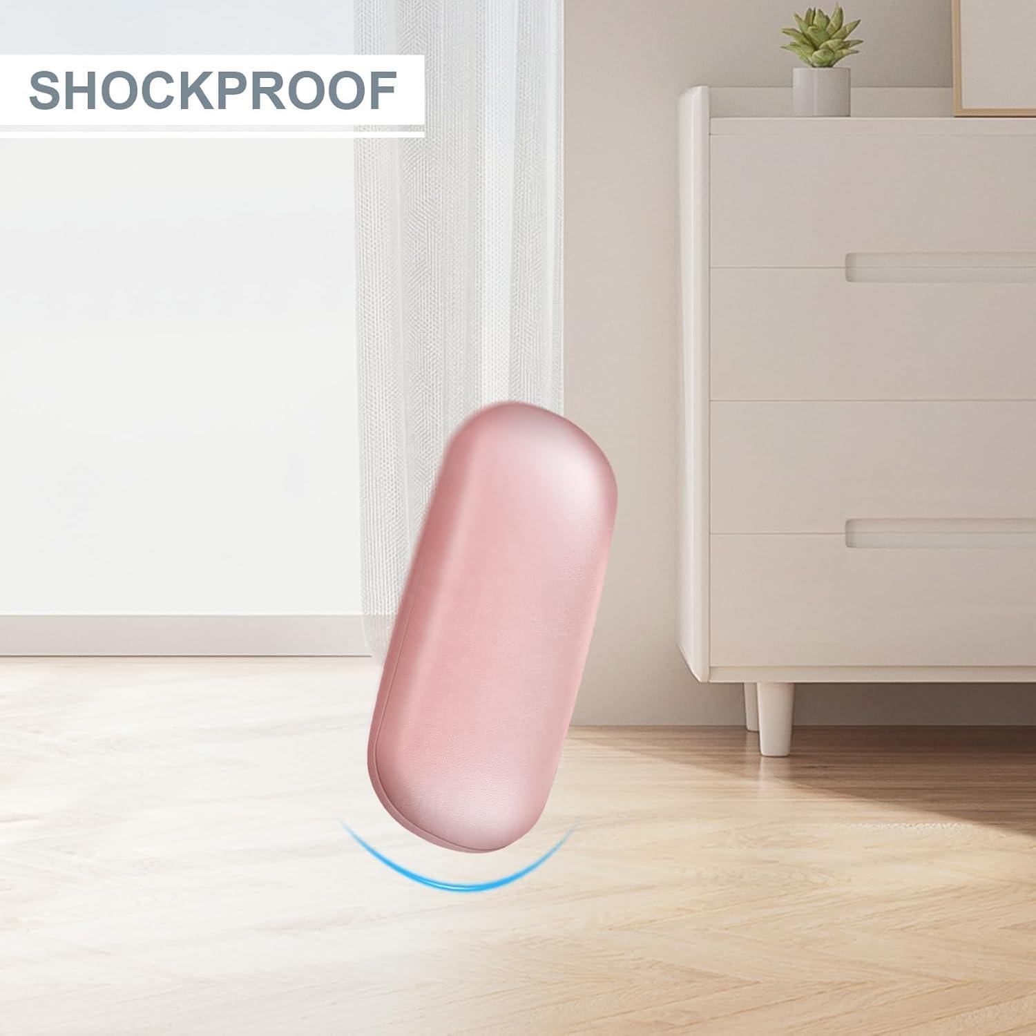 Funda Dura para Gafas Fintie con Paño de Limpieza Rosa