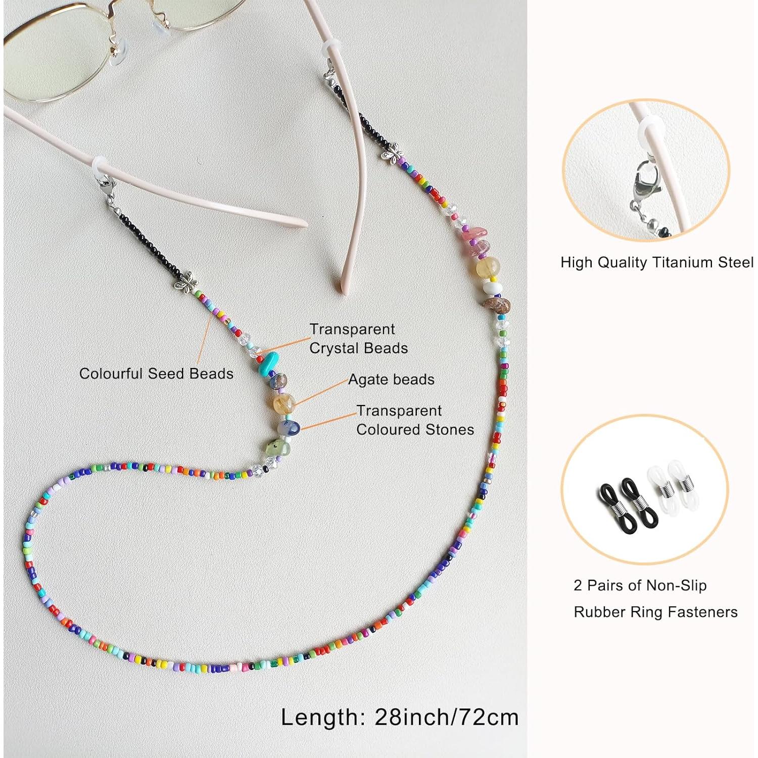 Cadena de Gafas Bead YN01 para Mujeres - Antideslizante