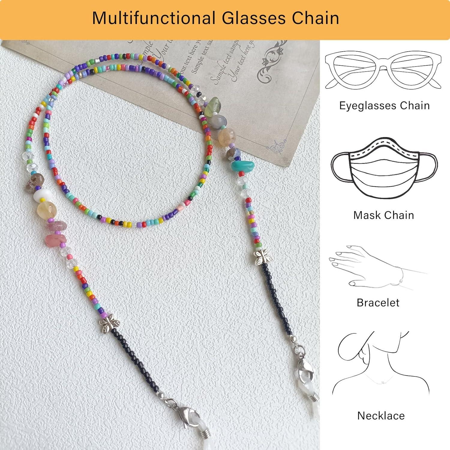 Cadena de Gafas Bead YN01 para Mujeres - Antideslizante