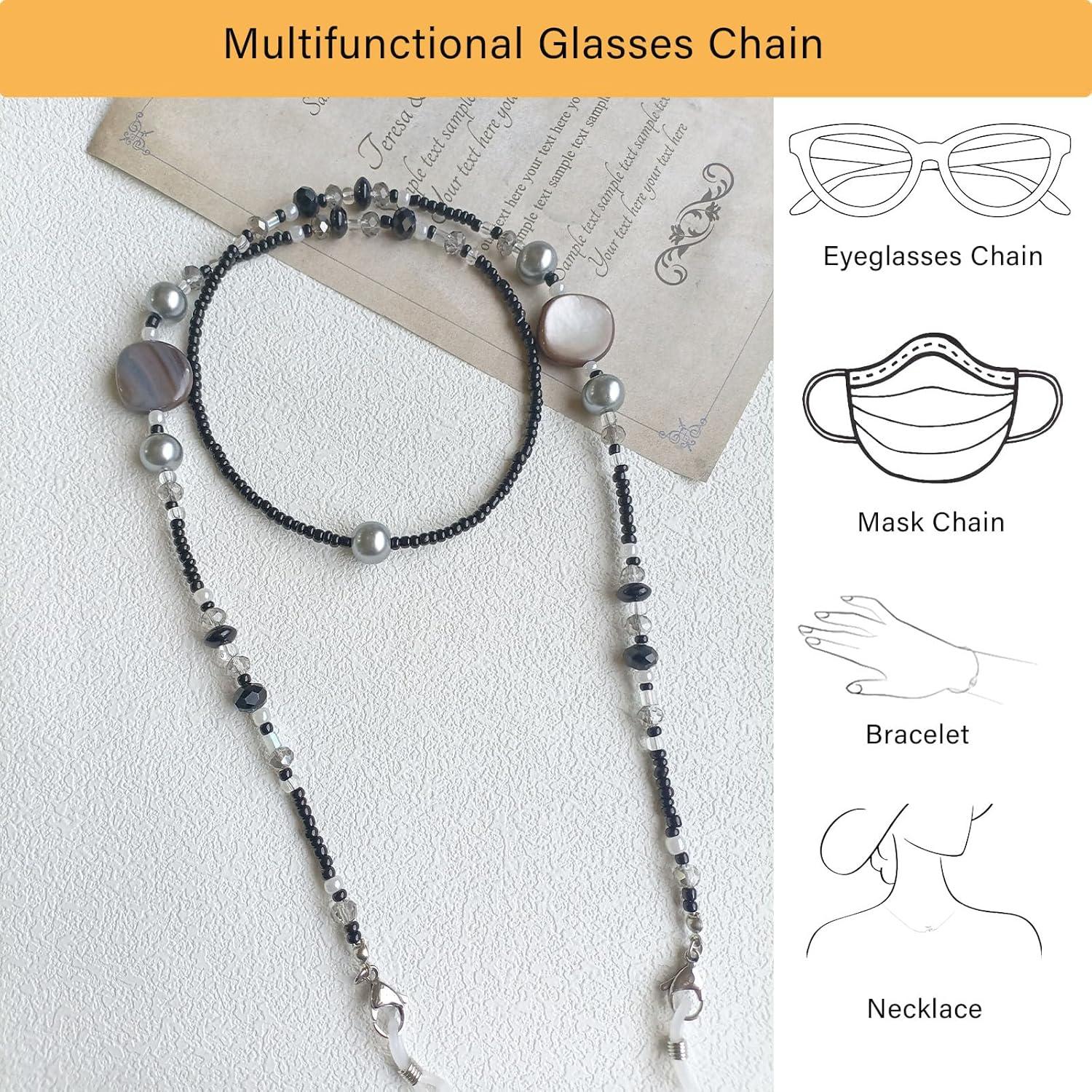 Cadena de Gafas Bead YN01 para Mujeres - 72cm Antideslizante