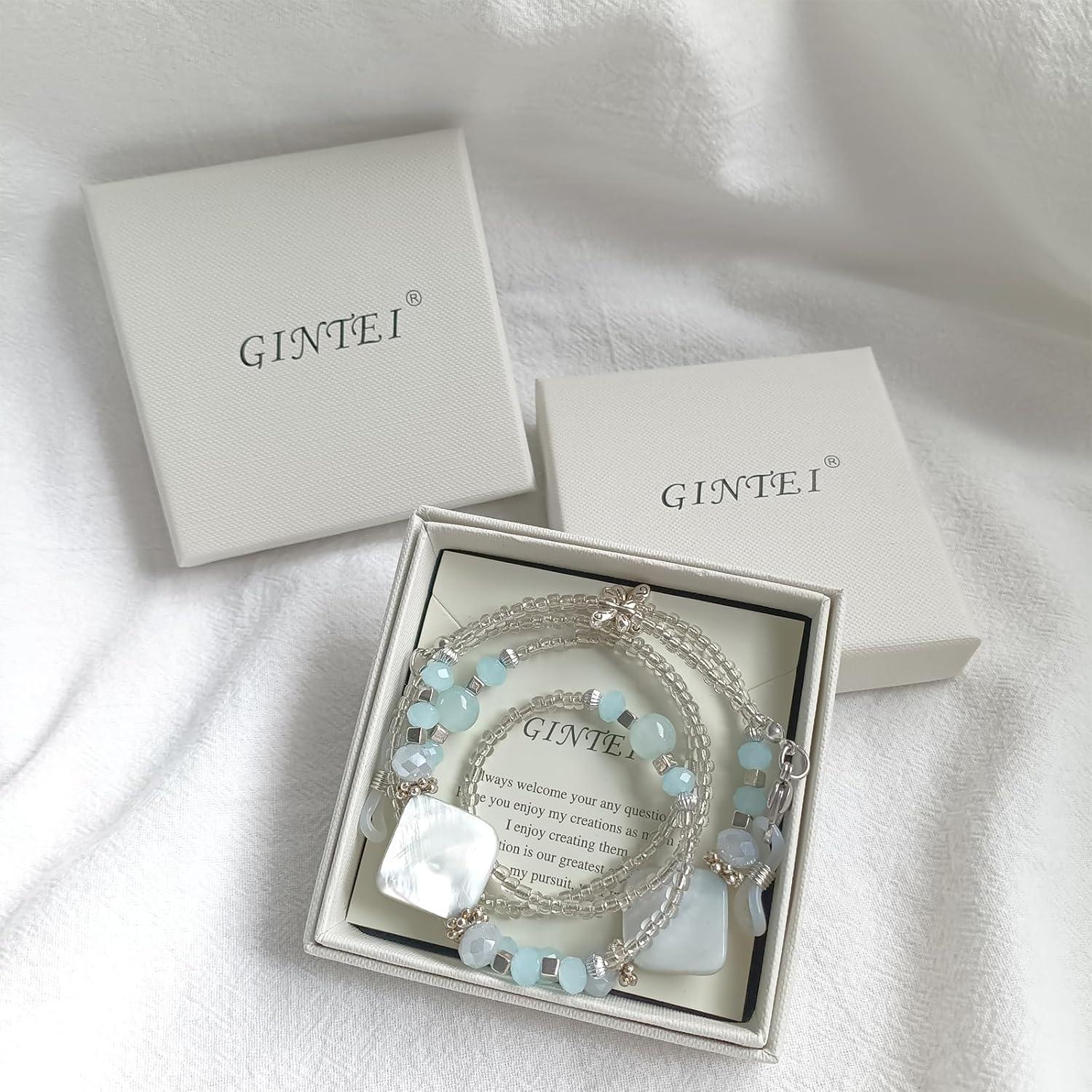 Cadena de Gafas Bead YN01 para Mujeres - Antideslizante Azul