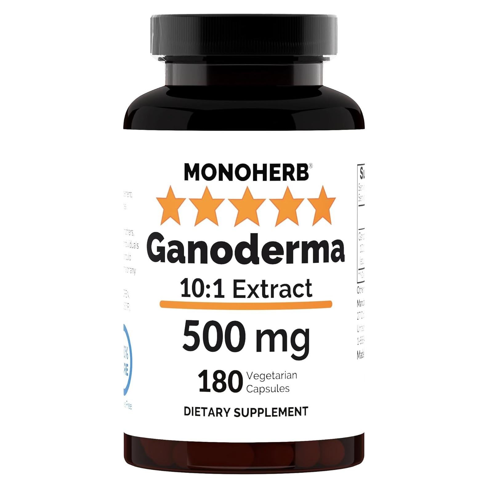 Extracto de Ganoderma 500 mg Monoh herb - 180 Cápsulas
