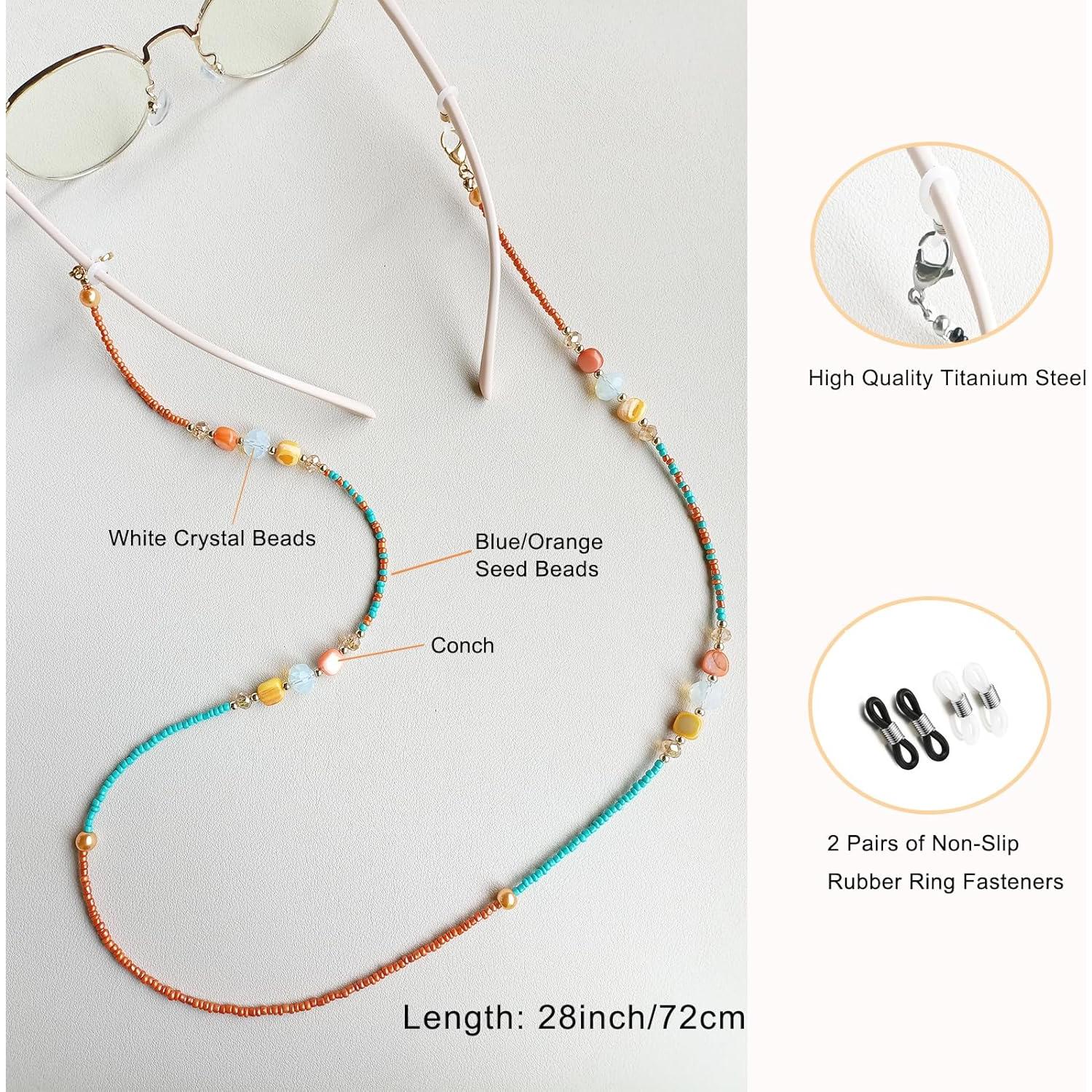 Cadena de Gafas Bead YN01 para Mujeres - Antideslizante