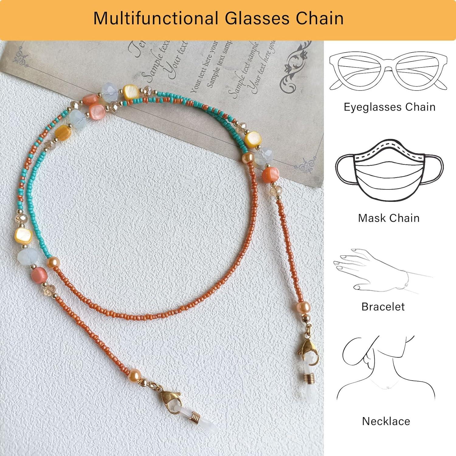 Cadena de Gafas Bead YN01 para Mujeres - Antideslizante