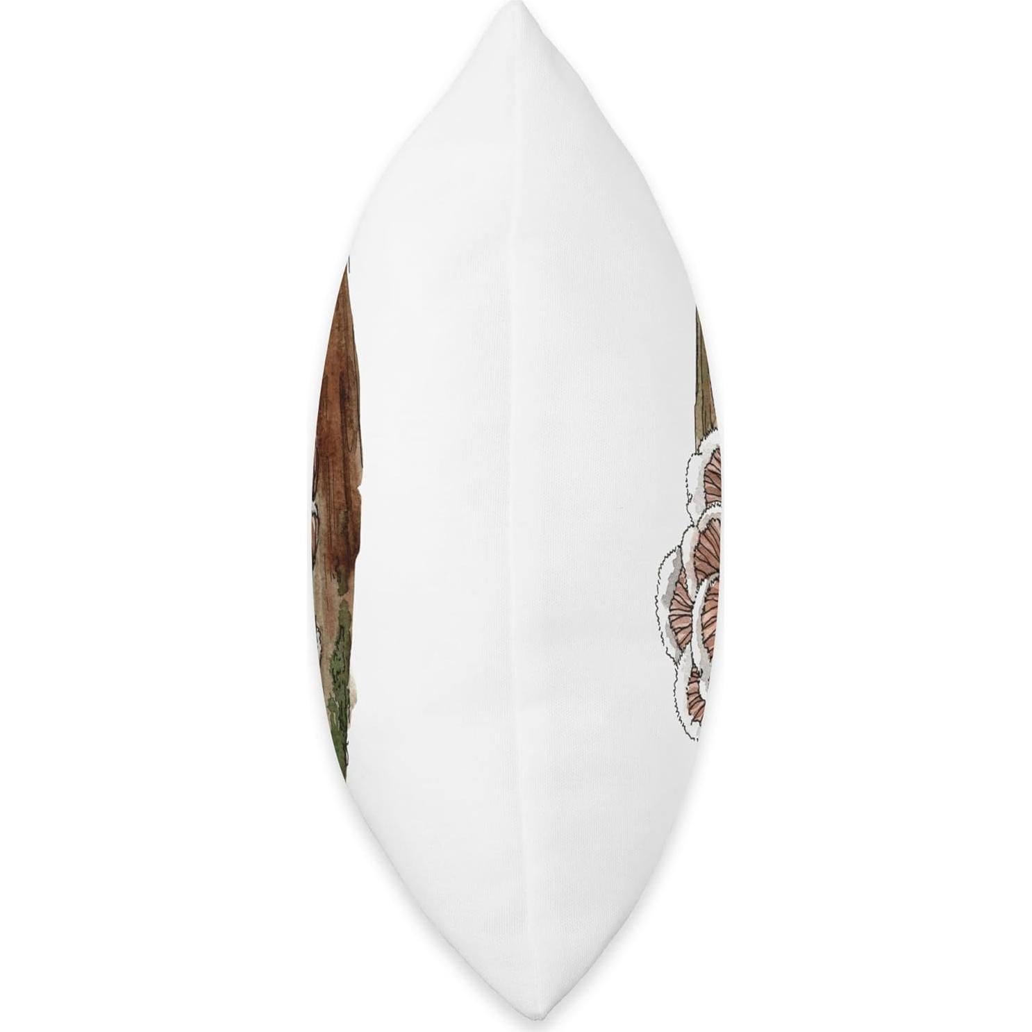 Almohada Cuadrada 18x18 Hongo Fungi Multicolor