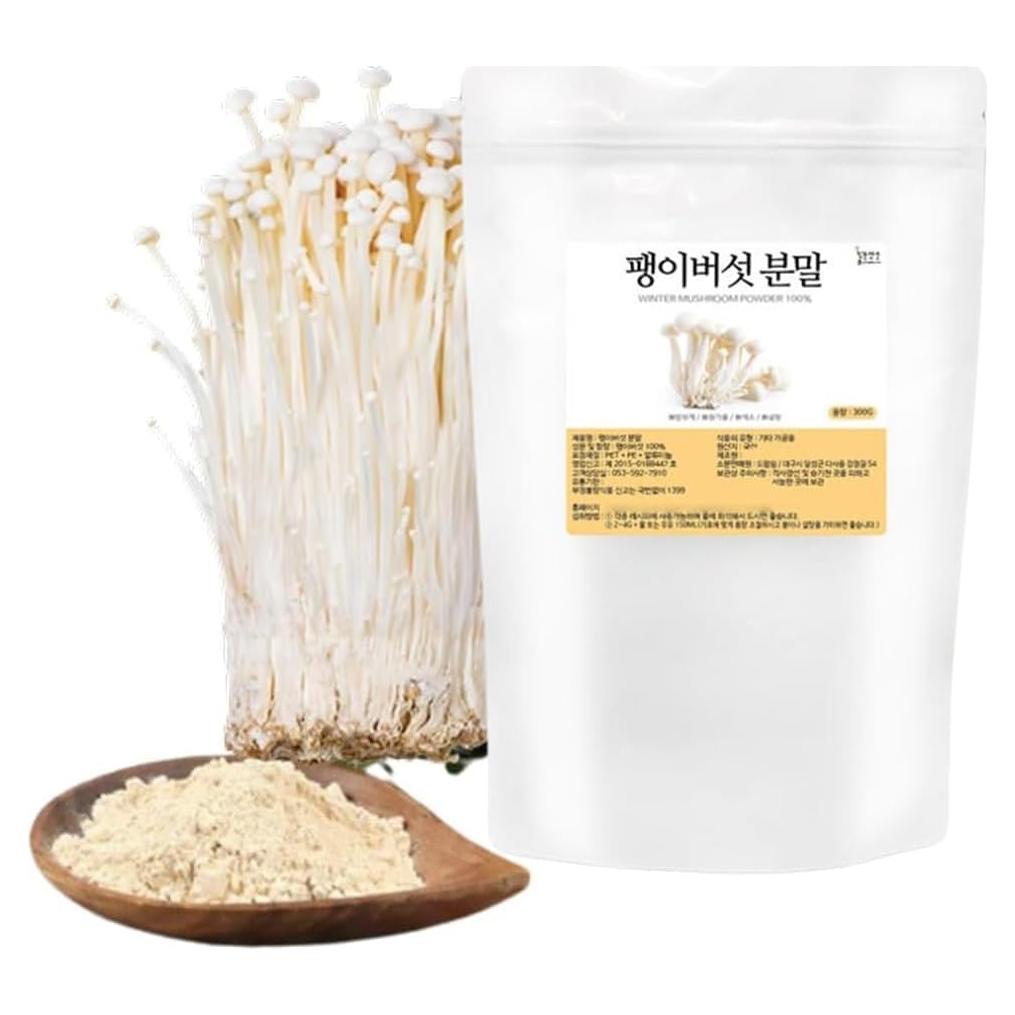 Champiñón Enoki Orgánico Coreano 300g - Polvo Natural