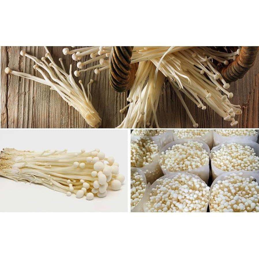 Champiñón Enoki Orgánico Coreano 300g - Polvo Natural