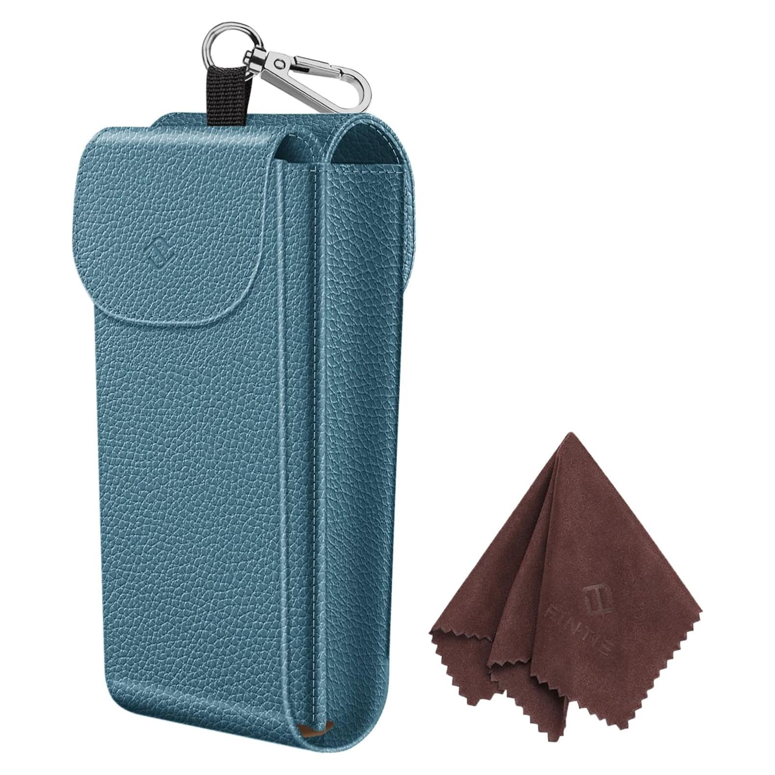 Funda Doble para Gafas Fintie Azul Océano con Mosquetón