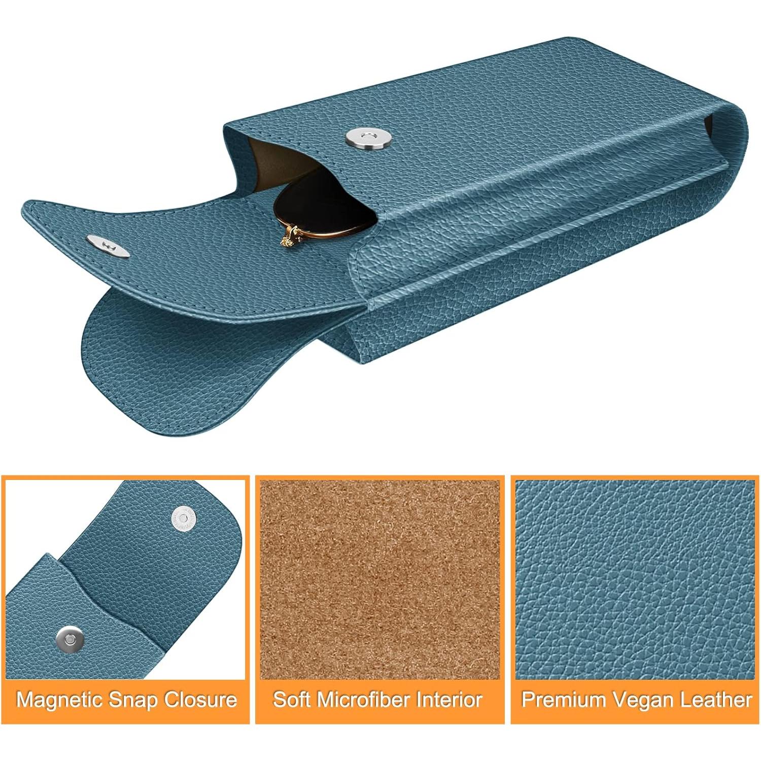 Funda Doble para Gafas Fintie Azul Océano con Mosquetón