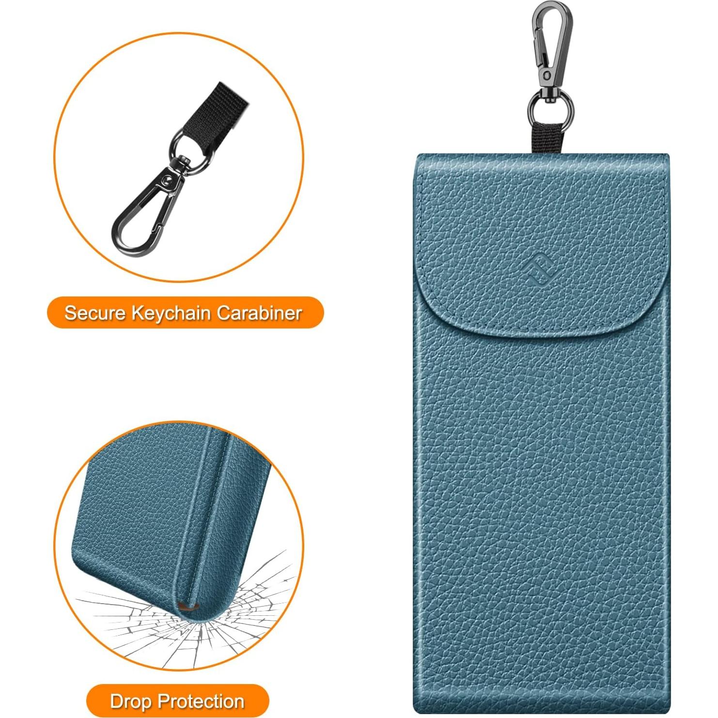 Funda Doble para Gafas Fintie Azul Océano con Mosquetón