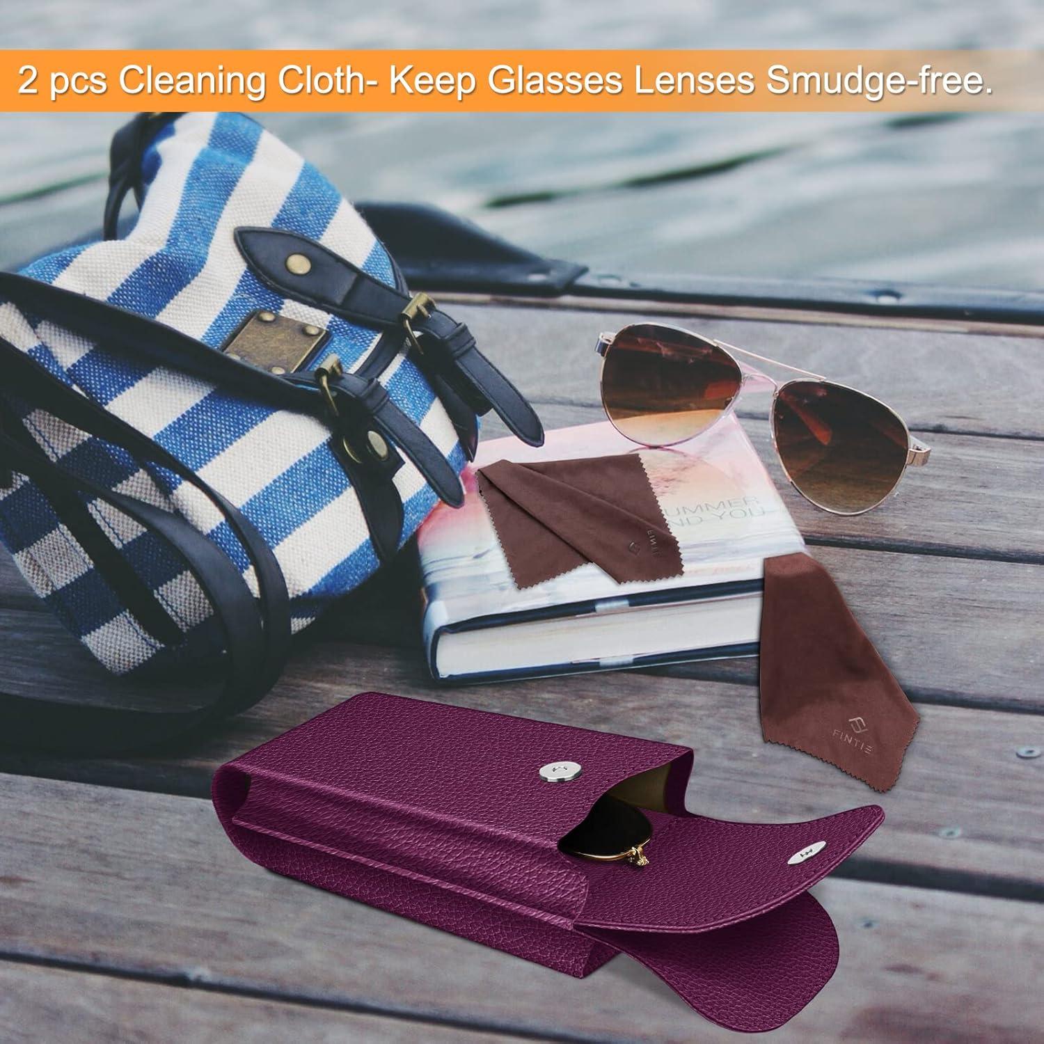 Funda Doble para Gafas Fintie con Gancho y Paños de Limpieza