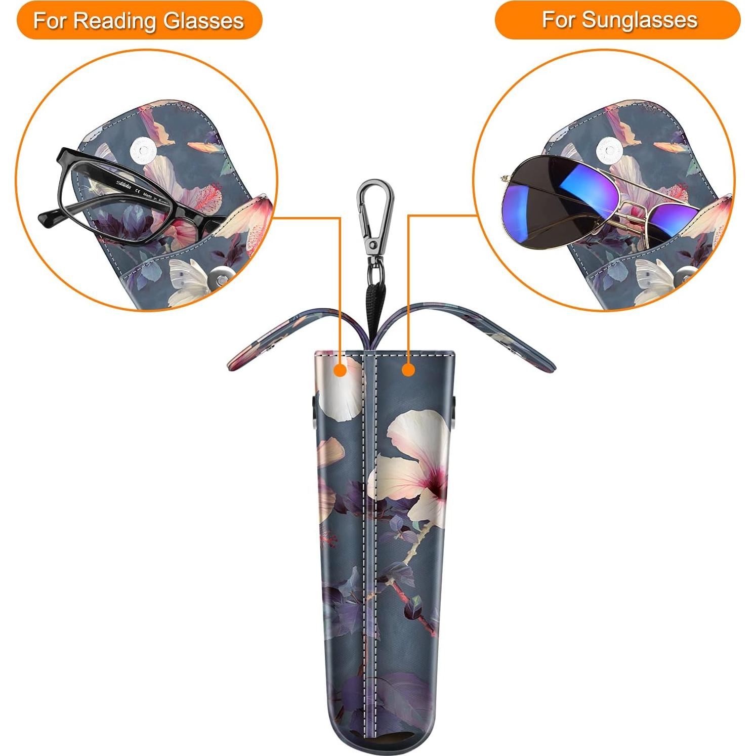 Funda Doble para Gafas Fintie con Gancho y Paños de Limpieza