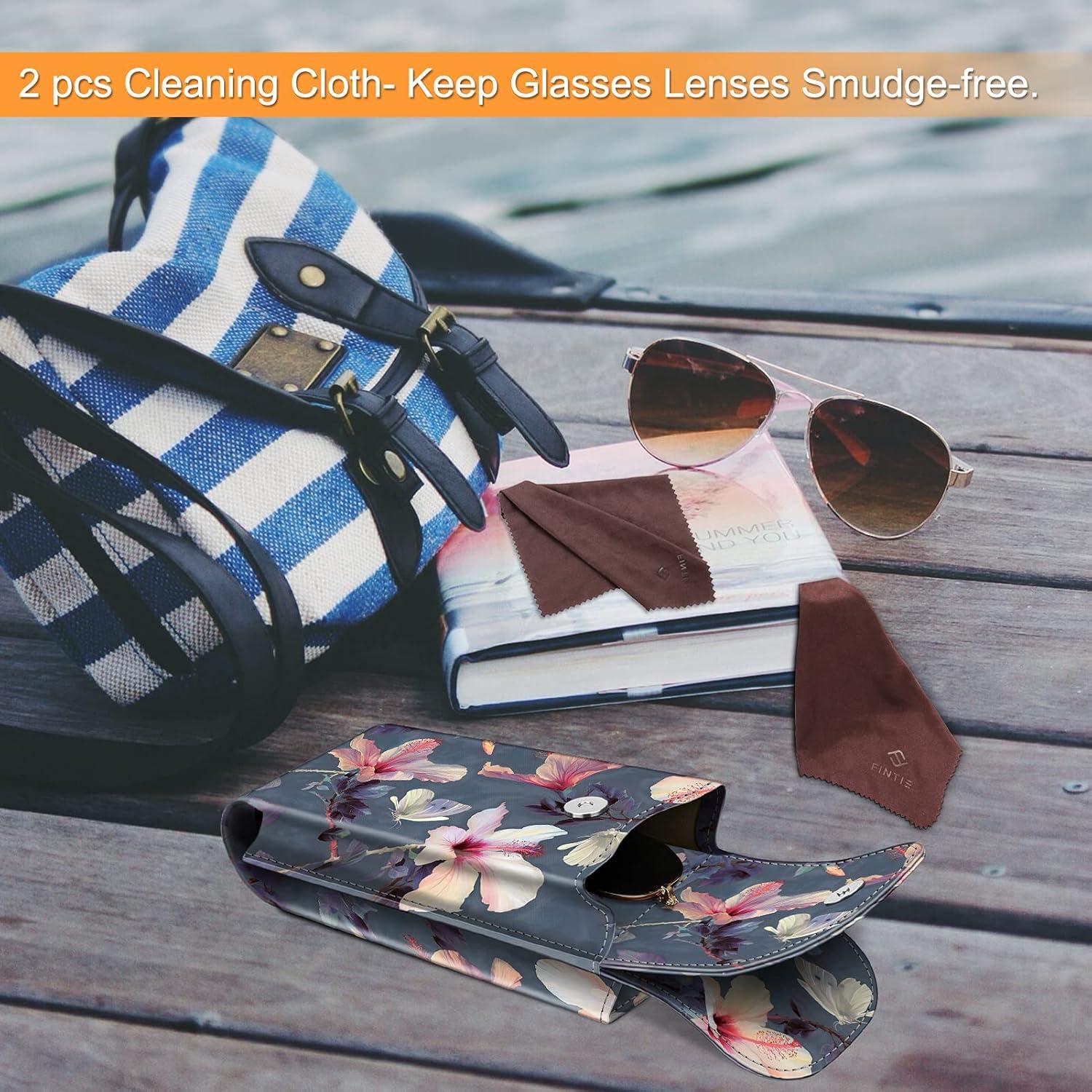 Funda Doble para Gafas Fintie con Gancho y Paños de Limpieza