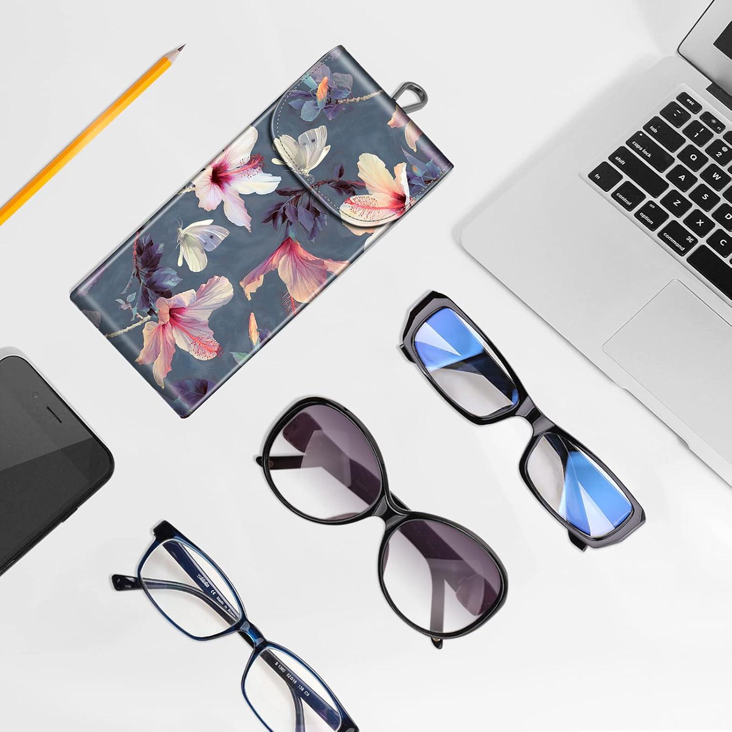 Funda Doble para Gafas Fintie con Gancho y Paños de Limpieza