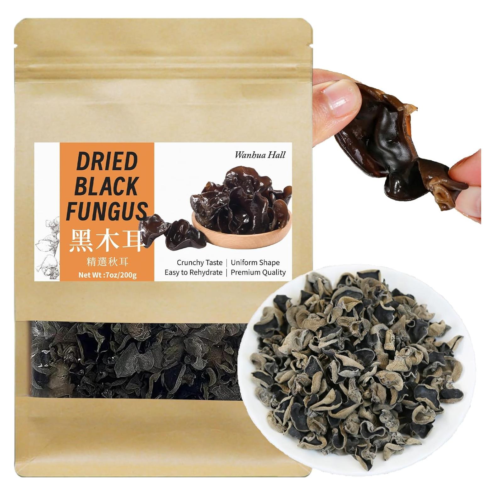 Hongos Negros Secos Premium Wanhua 200g - Textura Crujiente