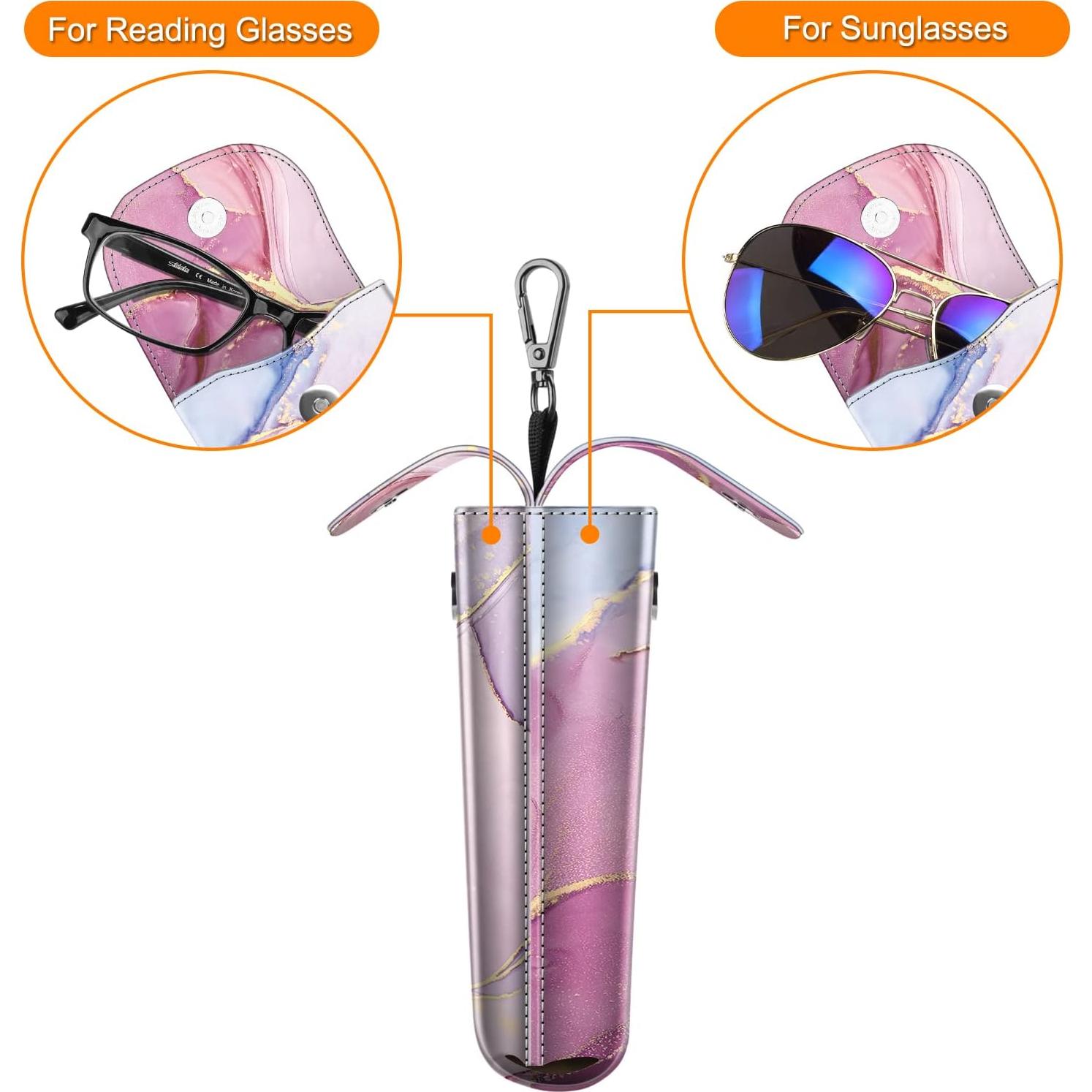 Funda Doble para Gafas Fintie con Gancho y Paños de Limpieza