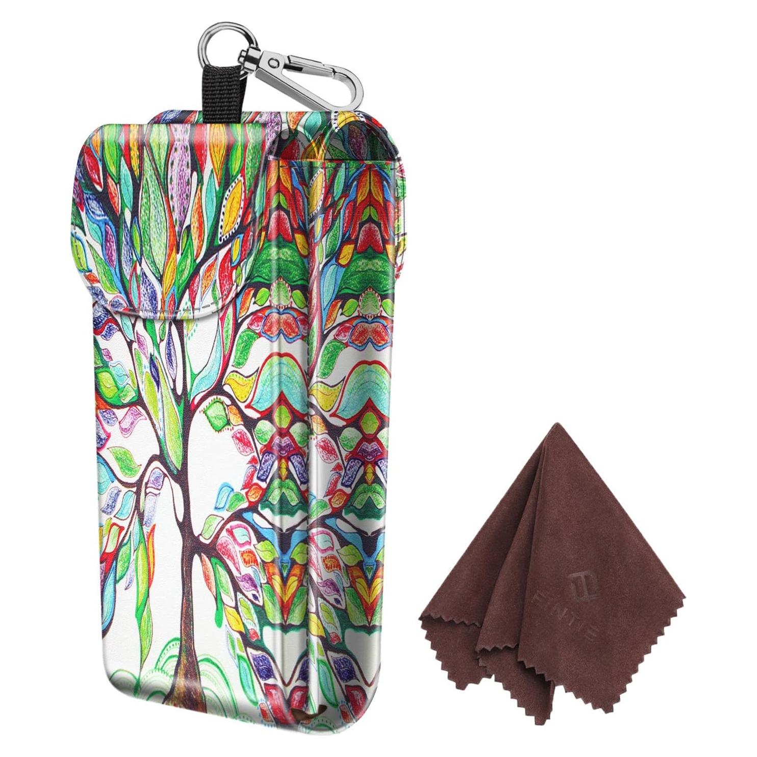 Funda Doble para Gafas Fintie con Gancho y Paños de Limpieza