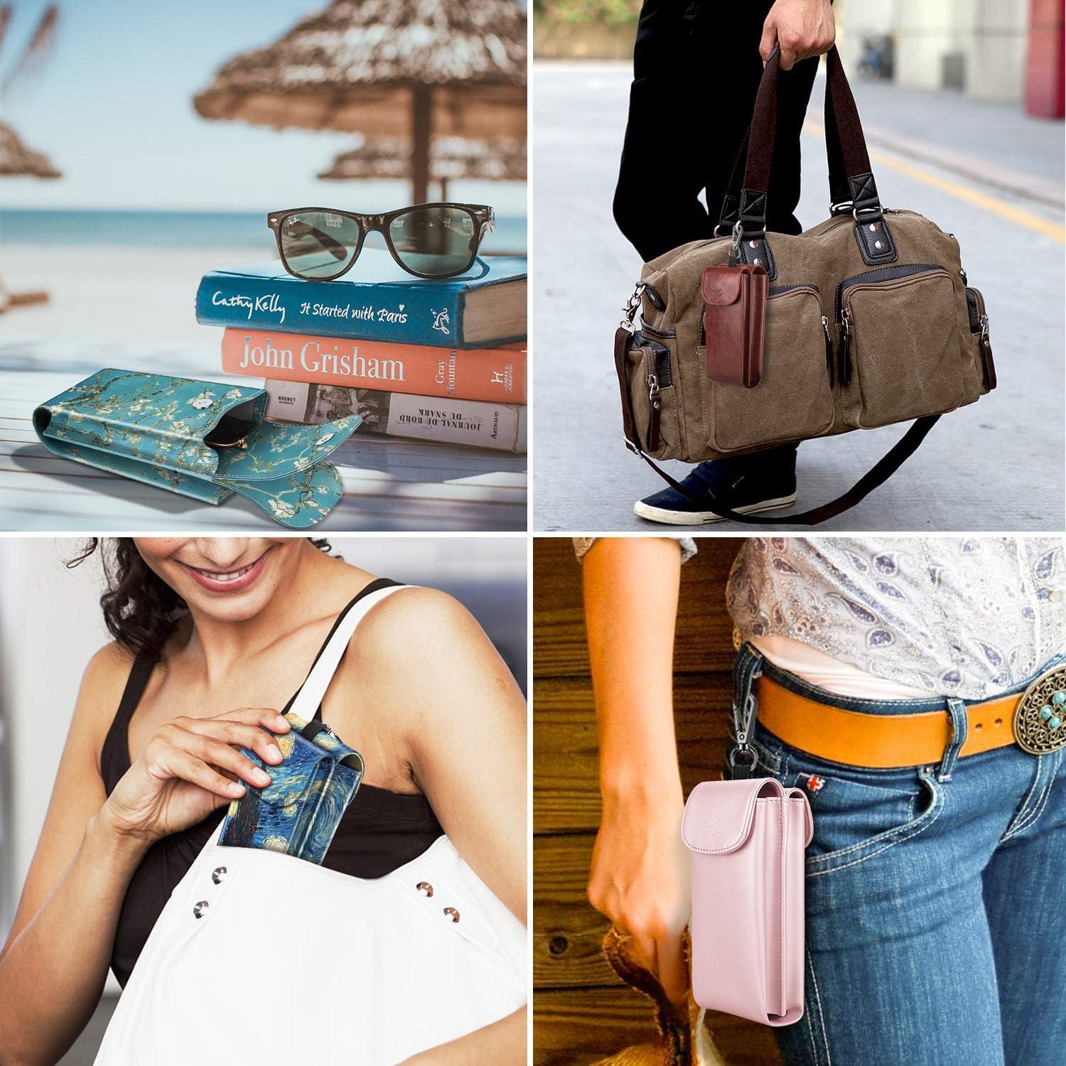 Funda Doble para Gafas Fintie con Gancho y Paños de Limpieza