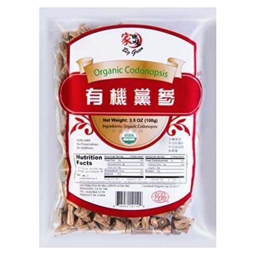 Raíz de Codonopsis Big Green 100g - Hierbas Secas Orgánicas
