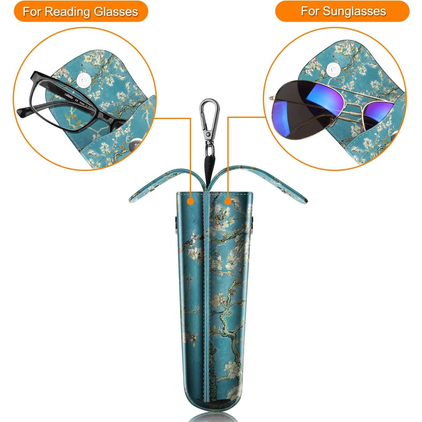 Funda Doble para Gafas Fintie con Gancho y Paños de Limpieza