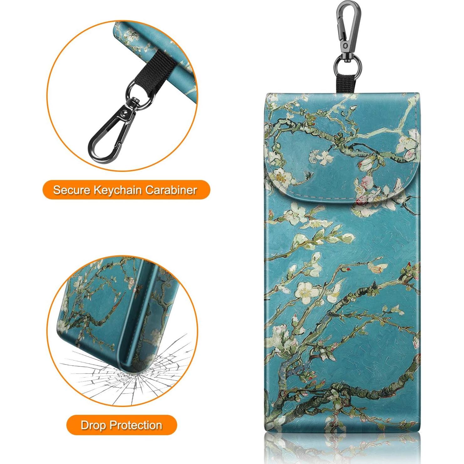 Funda Doble para Gafas Fintie con Gancho y Paños de Limpieza