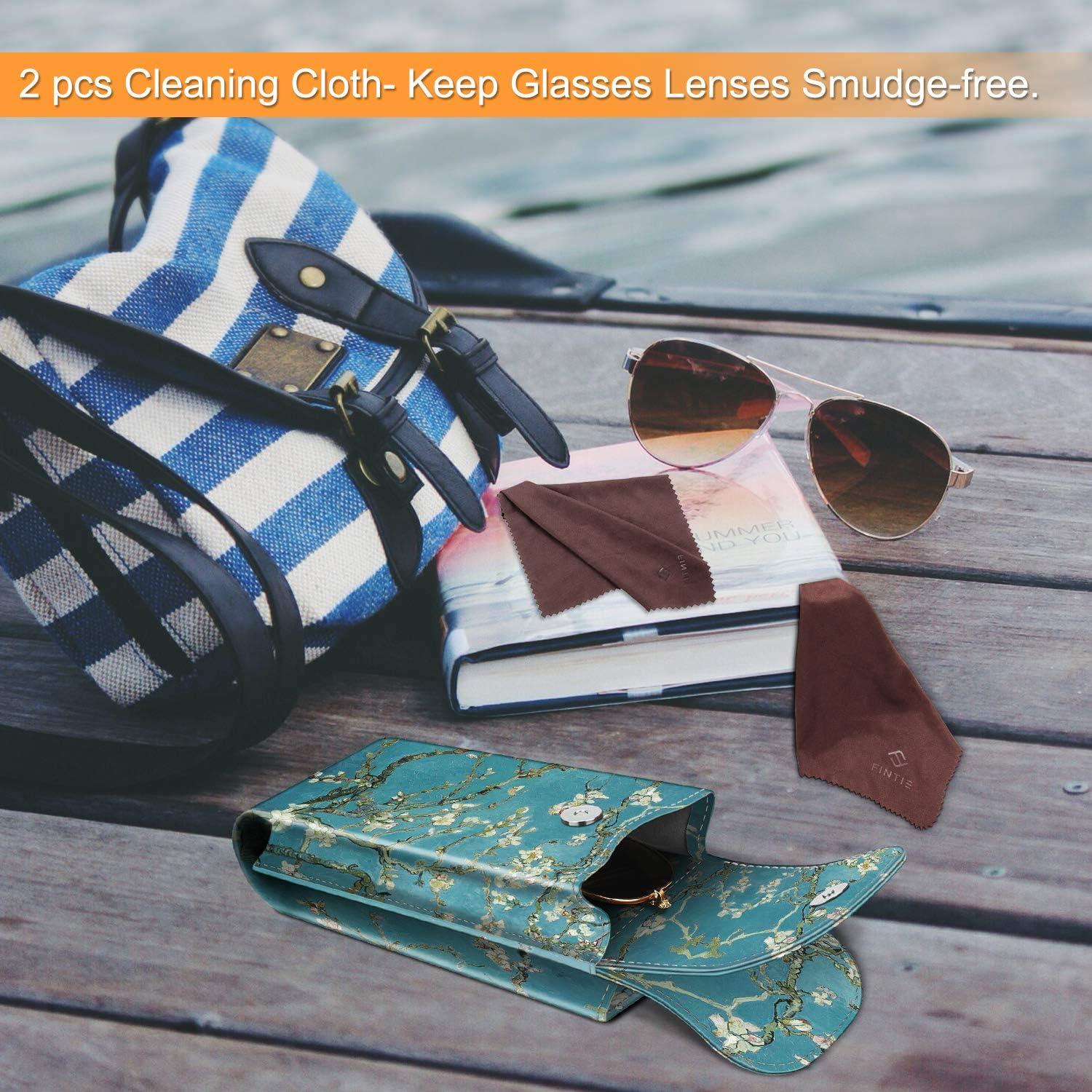 Funda Doble para Gafas Fintie con Gancho y Paños de Limpieza