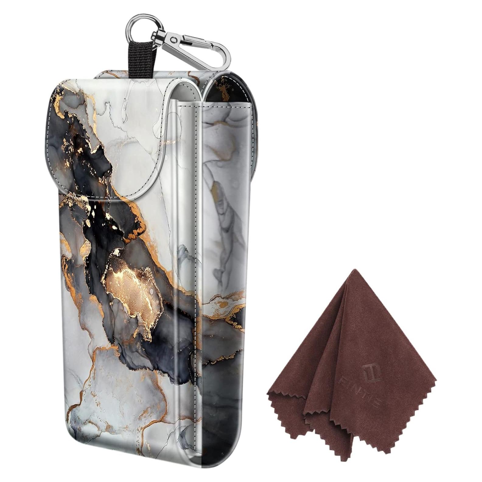 Funda Doble para Gafas Fintie con Gancho y Paños de Limpieza