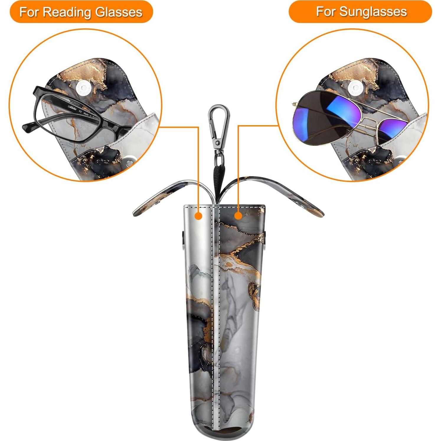 Funda Doble para Gafas Fintie con Gancho y Paños de Limpieza