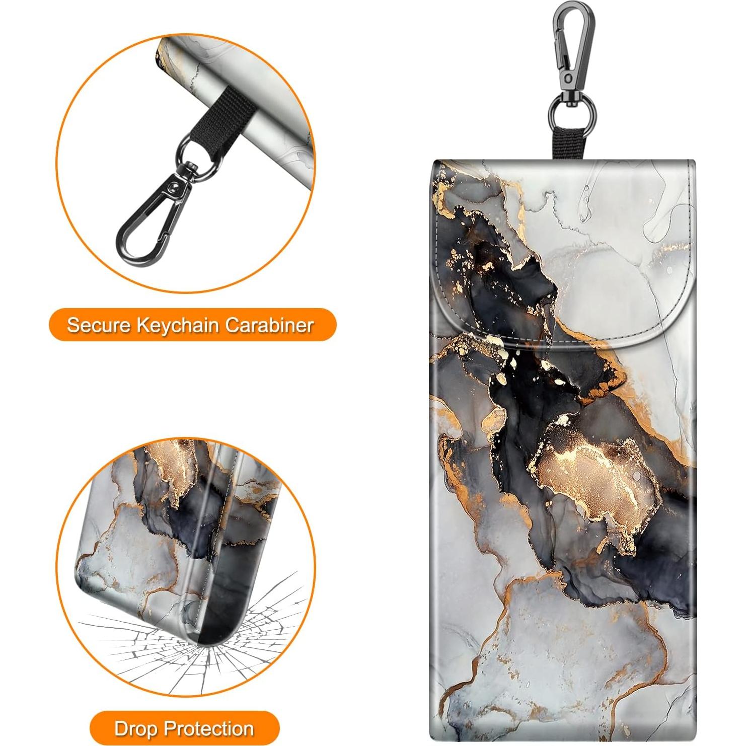 Funda Doble para Gafas Fintie con Gancho y Paños de Limpieza