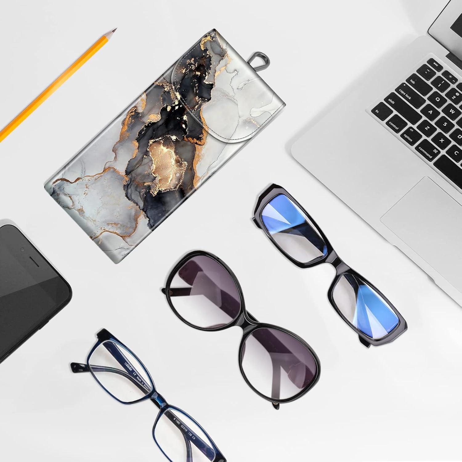 Funda Doble para Gafas Fintie con Gancho y Paños de Limpieza