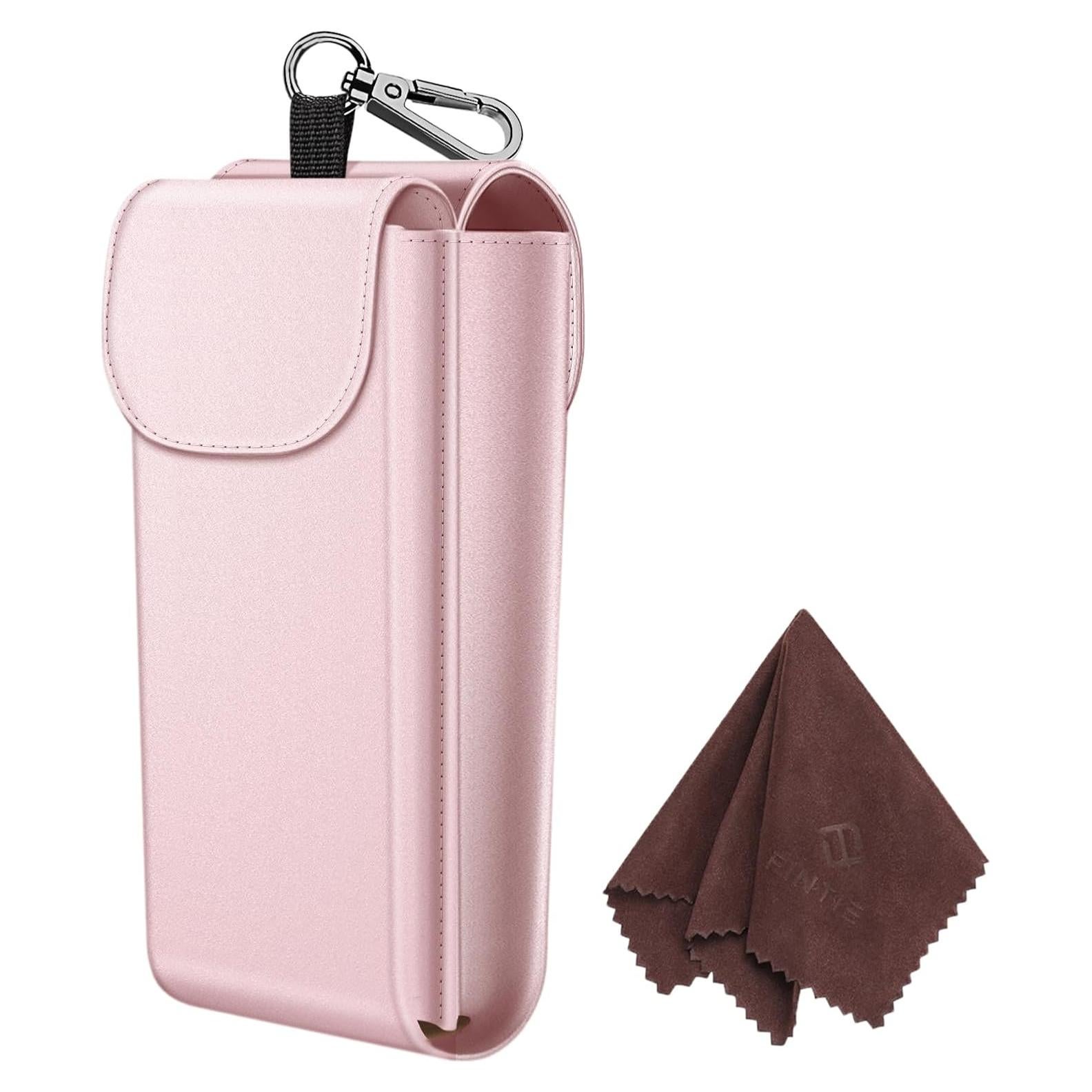 Funda Doble para Gafas Fintie con Gancho Oro Rosa