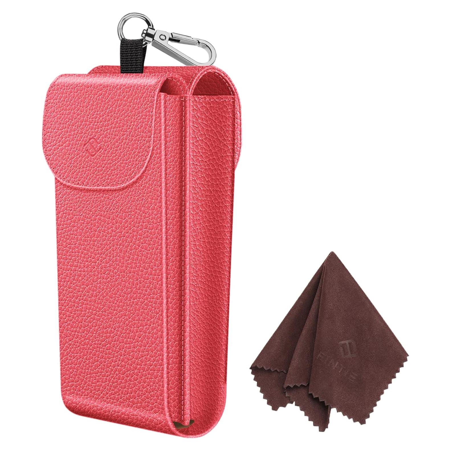 Estuche Doble para Gafas Fintie AGSB con Gancho y Cuero Vegano