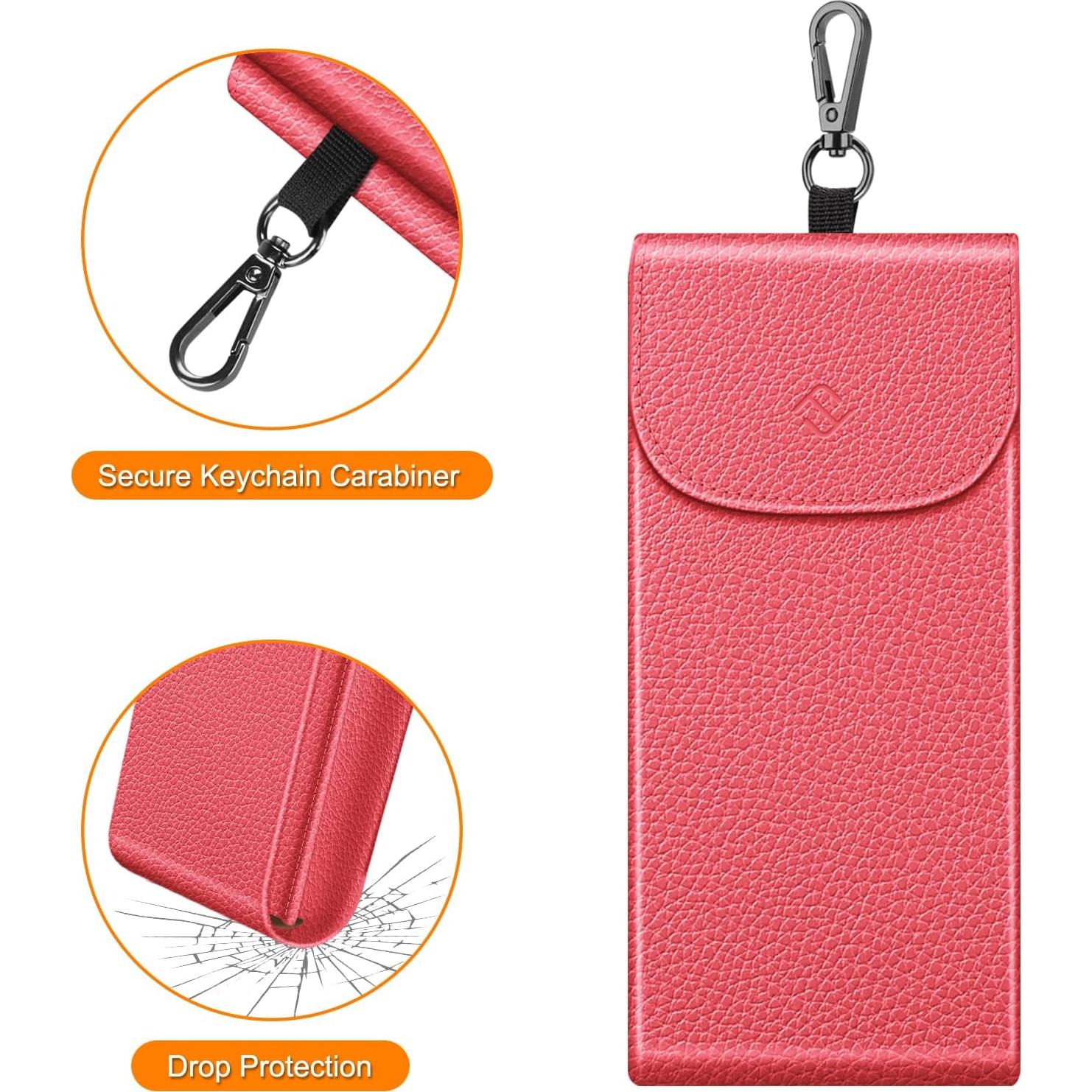 Estuche Doble para Gafas Fintie AGSB con Gancho y Cuero Vegano