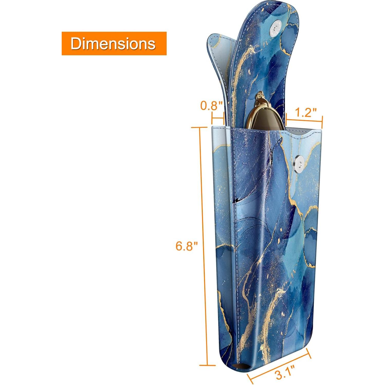 Estuche Doble para Gafas Fintie de Cuero Vegano con Mosquetón