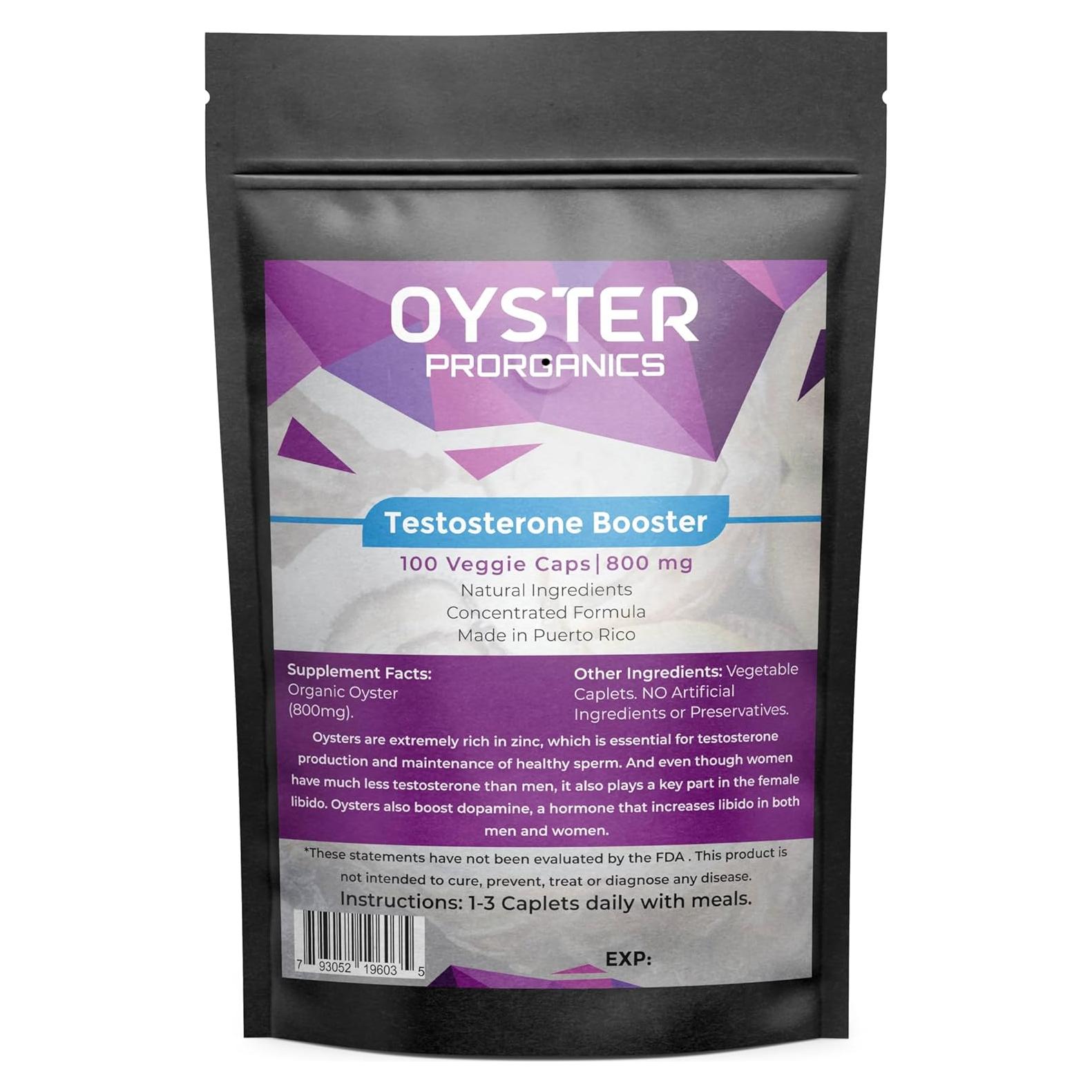 Cápsulas de Ostra Natural 60 Unidades - Aumentador de Testosterona