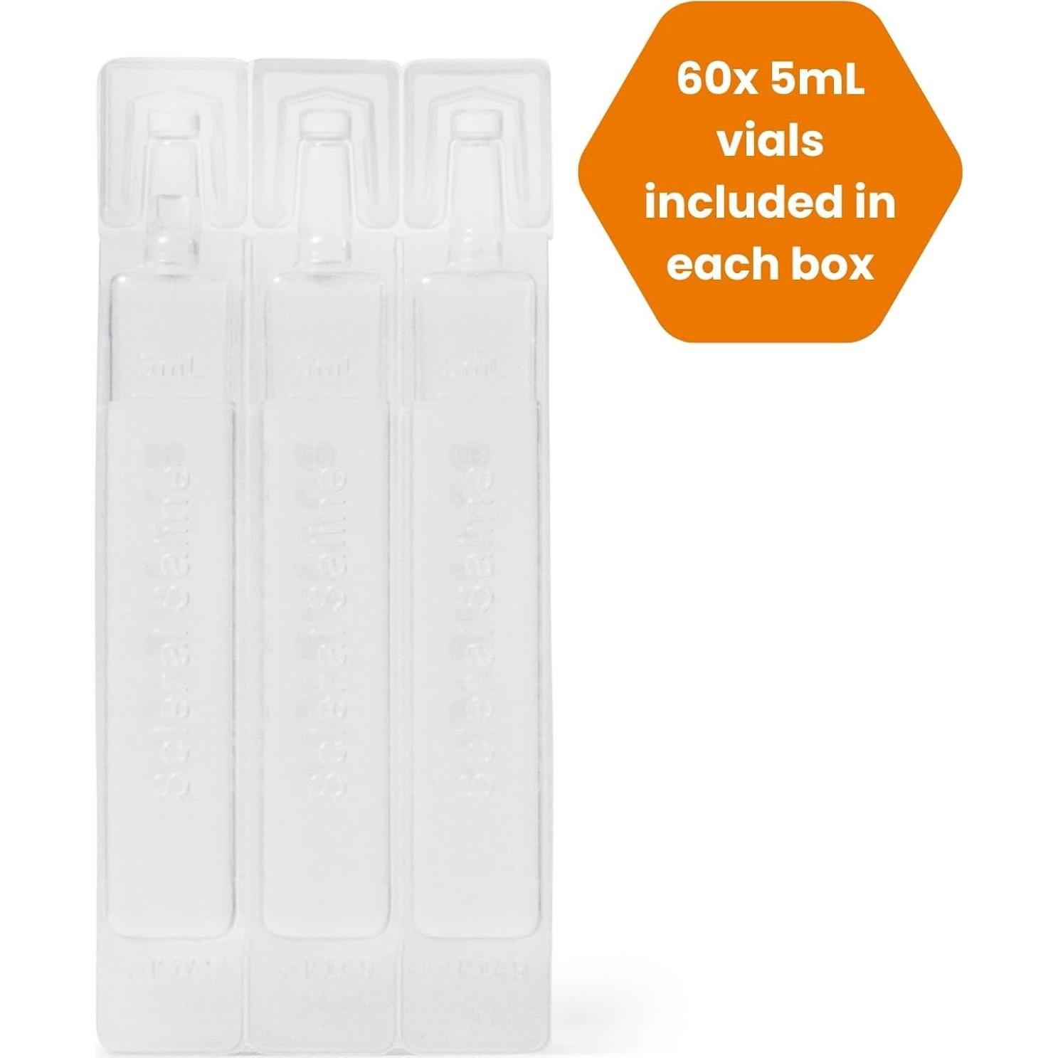 Solución Salina Estéril Tangible Fill 60 Viales 5mL Lentes Esclerales