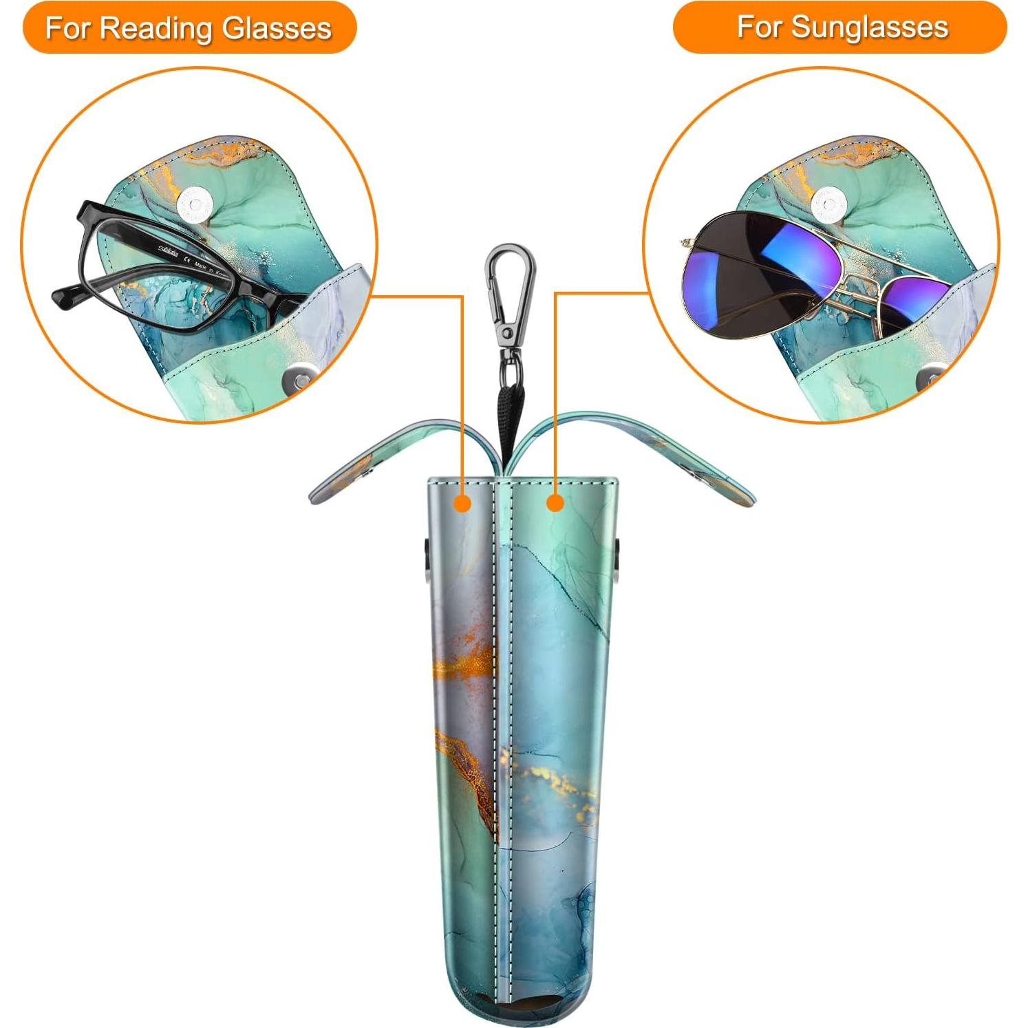 Funda Doble para Gafas Fintie con Gancho y Paños de Limpieza