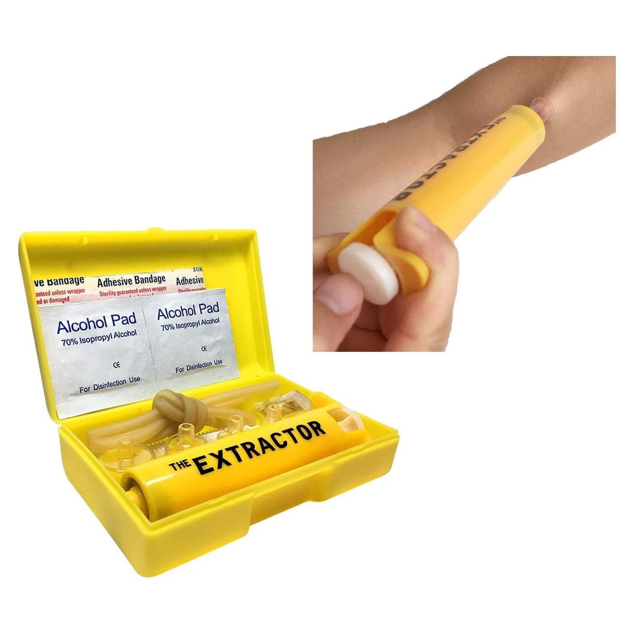 Extractor de Veneno FINEVER Kit de Succión para Picaduras