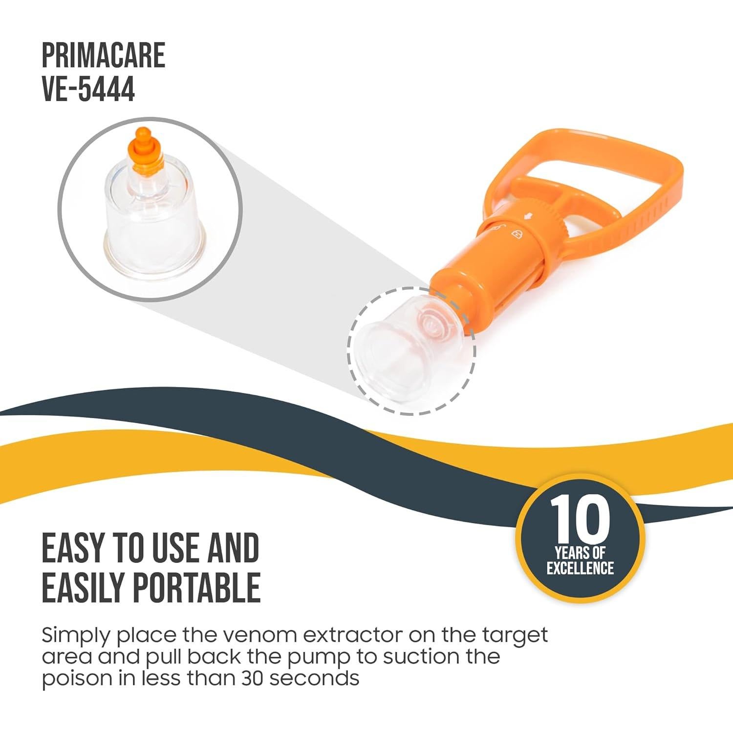 Extractor de Veneno Primacare VE-5444 Portátil para Emergencias