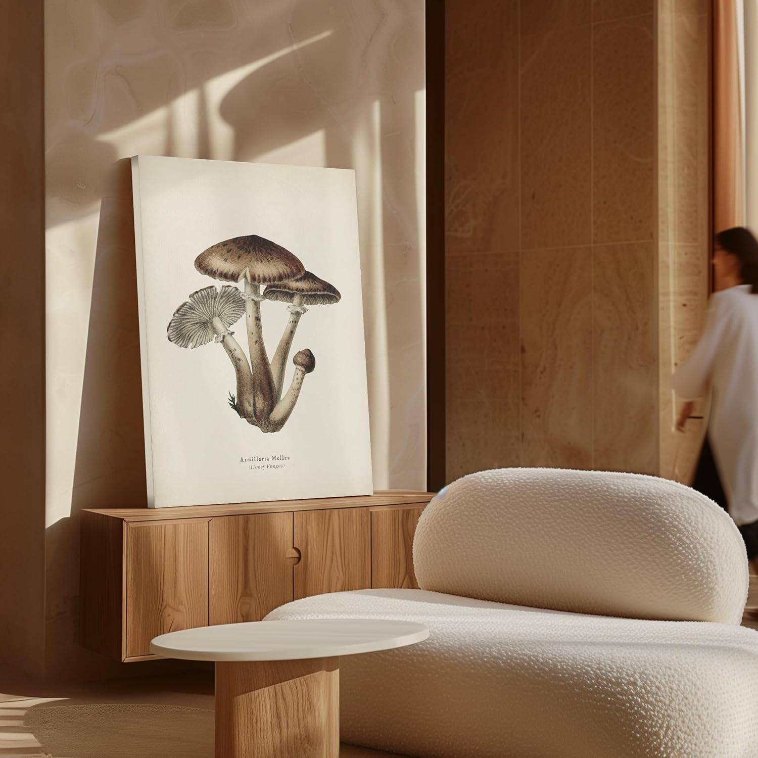 Póster Lienzo Hongo Miel Maestro Armillaria Mellea 20x25 cm