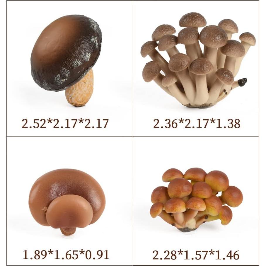 Figuritas de Hongo Miniatura 4 Pcs VIOCIWUO Decoración Jardín