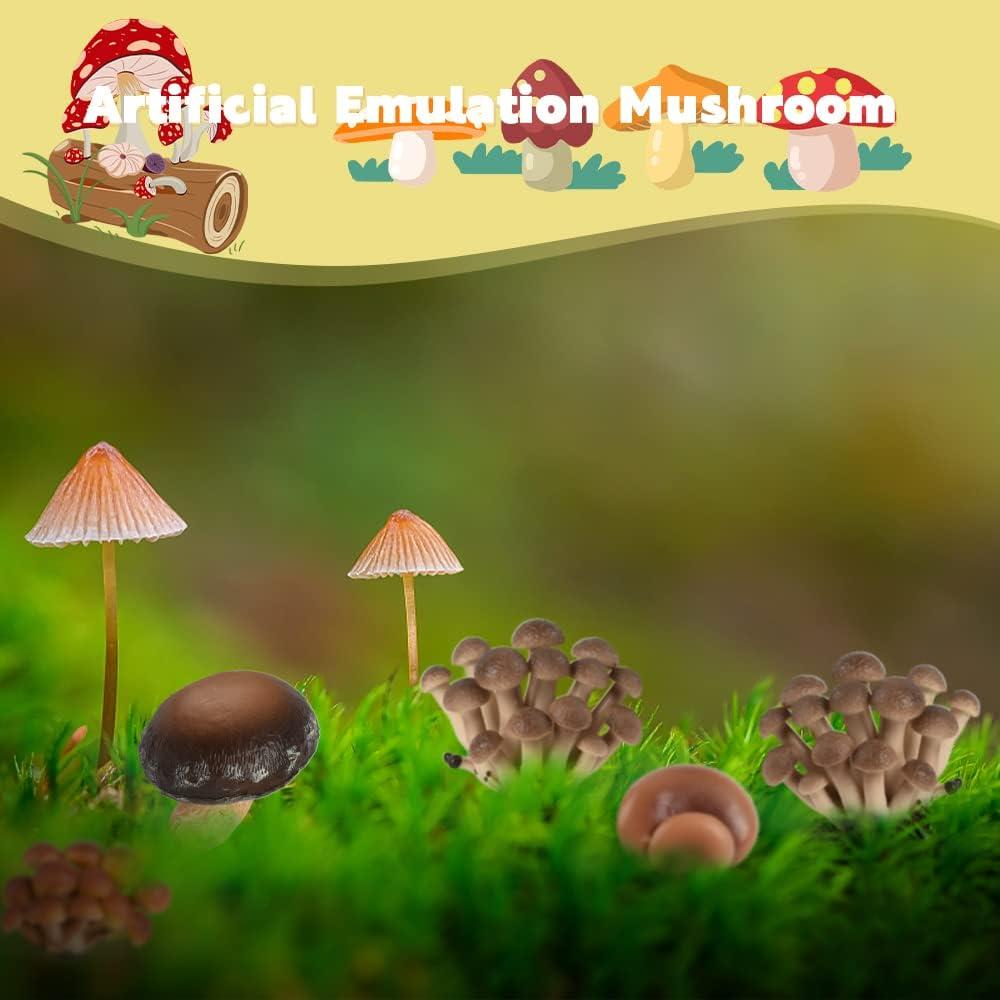 Figuritas de Hongo Miniatura 4 Pcs VIOCIWUO Decoración Jardín