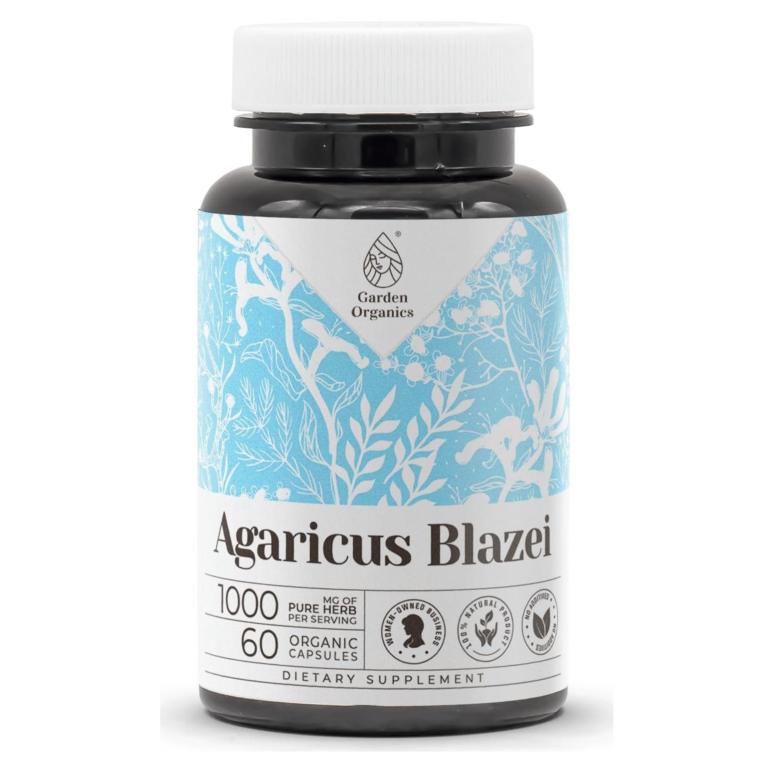 Agaricus Blazei 60 Cápsulas - Suplemento Herbal Garden Organics