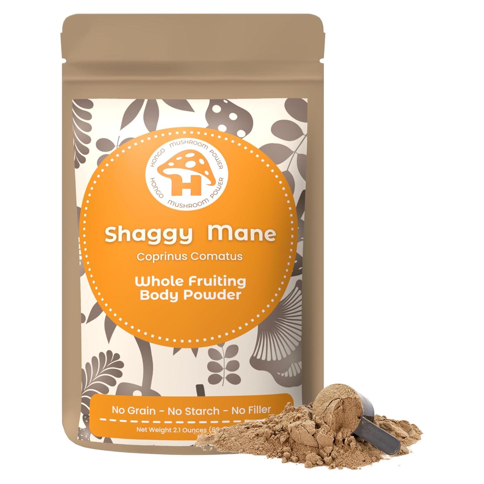 Polvo de Hongo Shaggy Mane Hongo Tea Co. 60g - 100% Puro